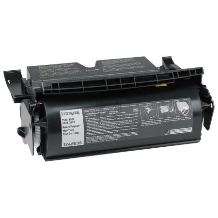Lexmark Toner-Kartusche Prebate schwarz HC (12A6835) – Bild 2