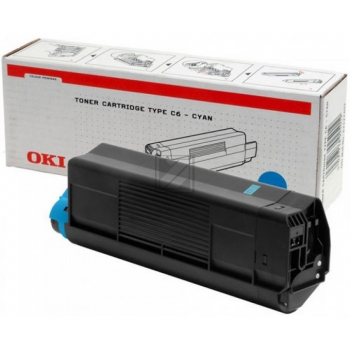 OKI Toner-Kit cyan HC (42127407, TYPE-C6) B-Ware