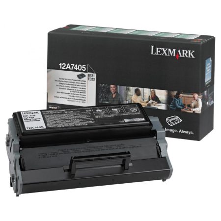 Lexmark Toner-Kartusche Prebate schwarz HC (12A7405) C-Ware