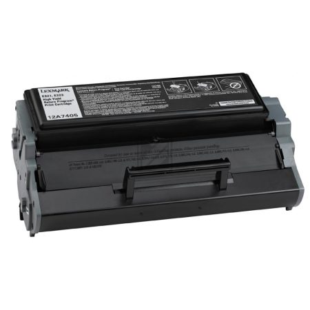 Lexmark Toner-Kartusche Prebate schwarz HC (12A7405) C-Ware – Bild 2