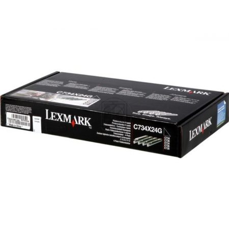 Lexmark Fotoleitertrommel gelb, magenta, schwarz, cyan (C734X24G) C-Ware – Bild 2