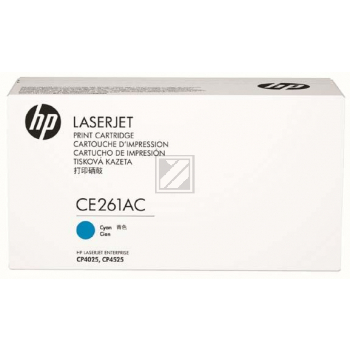 HP Toner-Kartusche Contract (nur für Vertragskunden) cyan (CE261AC, 648AC) B-Ware