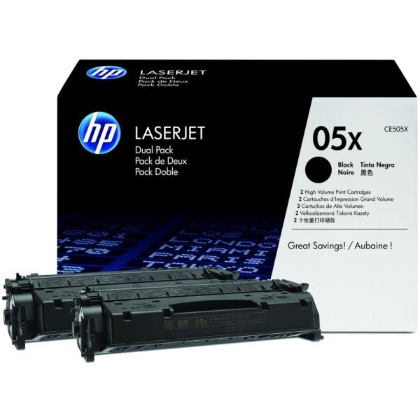 HP Toner-Kartusche 2 x schwarz HC (CE505XD, 05XD)